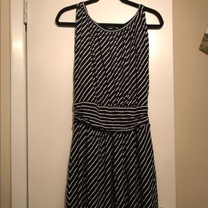 Black and White Striped express dress